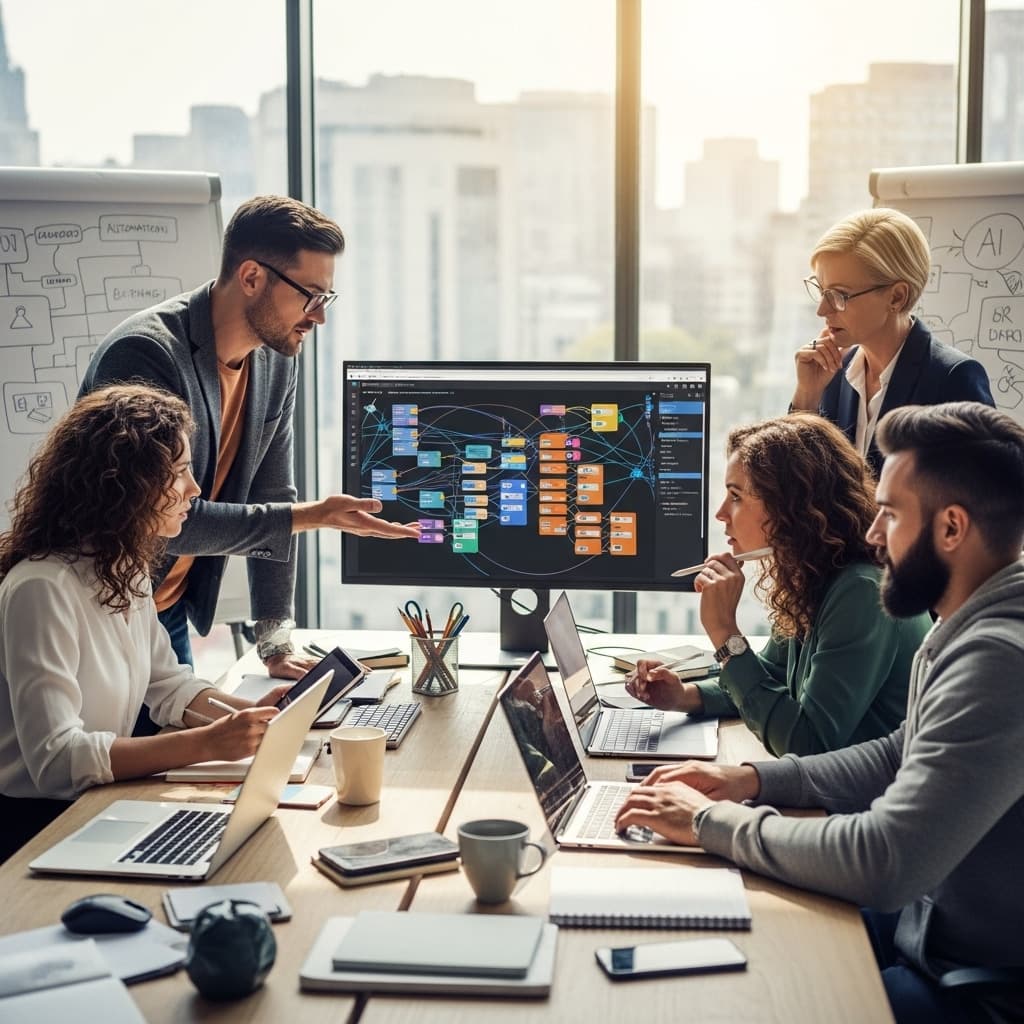 Una foto del equipo de Estrategia Digital colaborando